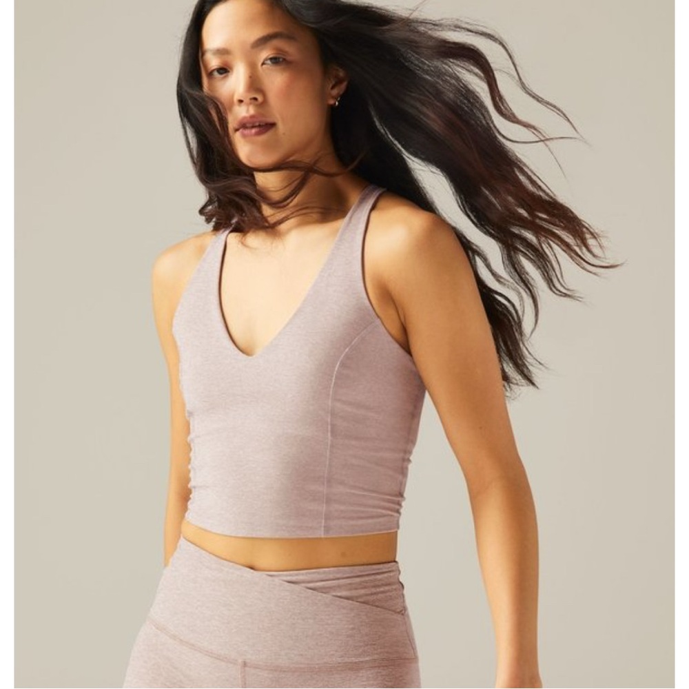 Beyond Yoga Always On Adjustable Tank - Color: Birch Heather - Large